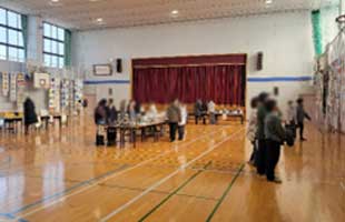 作品展の様子 - 中学校の部