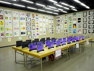 小中学校作品展の様子
