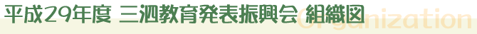 平成29年度三泗教育発表振興会組織図