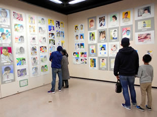 作品展の様子 - 中学校の部