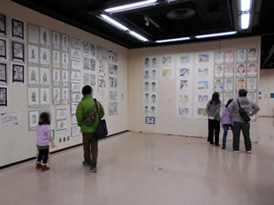 作品展の様子 - 中学校の部