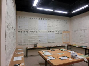 科学展会場の様子（中学校）